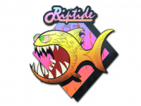 Sticker Yellow Jaggyfish
